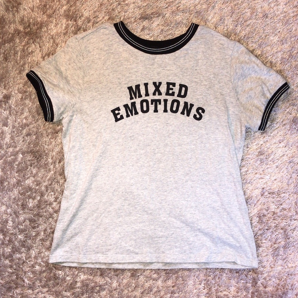 Forever 21 gray graphic t shirt
